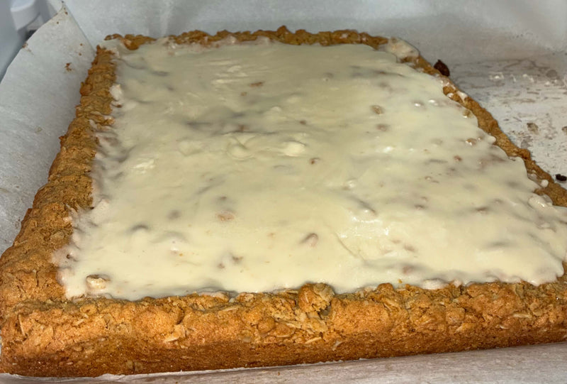 Iced Oatmeal Cookie Bars with Purist® Whey Protein Powder